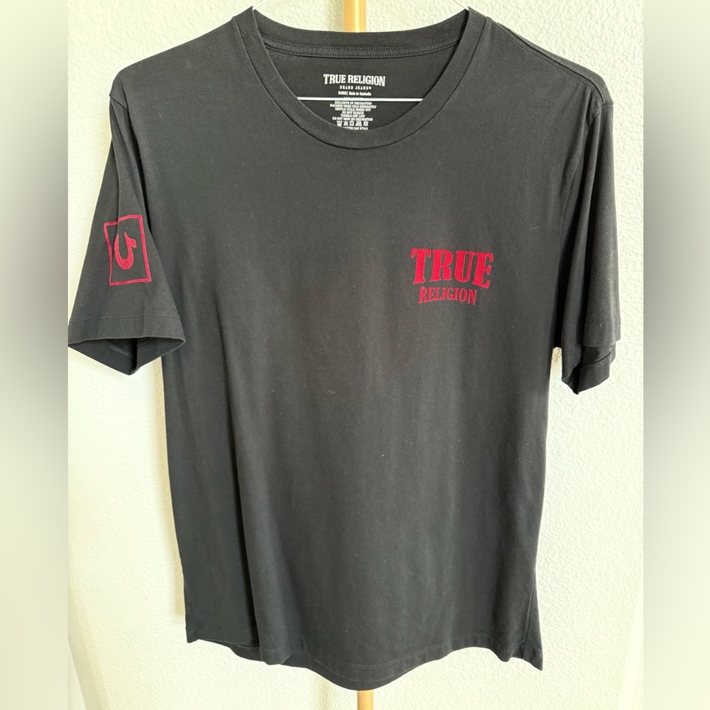 NWOT True Religion Black T-Shirt for Men size XL